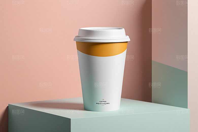 奶茶杯3D大气样机