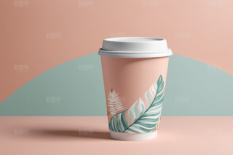 奶茶杯饮料杯大气样机