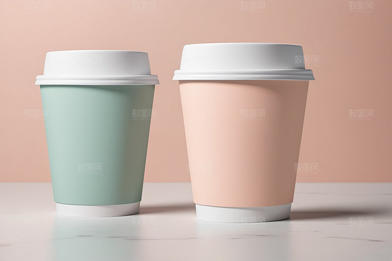 奶茶杯简洁模型样机