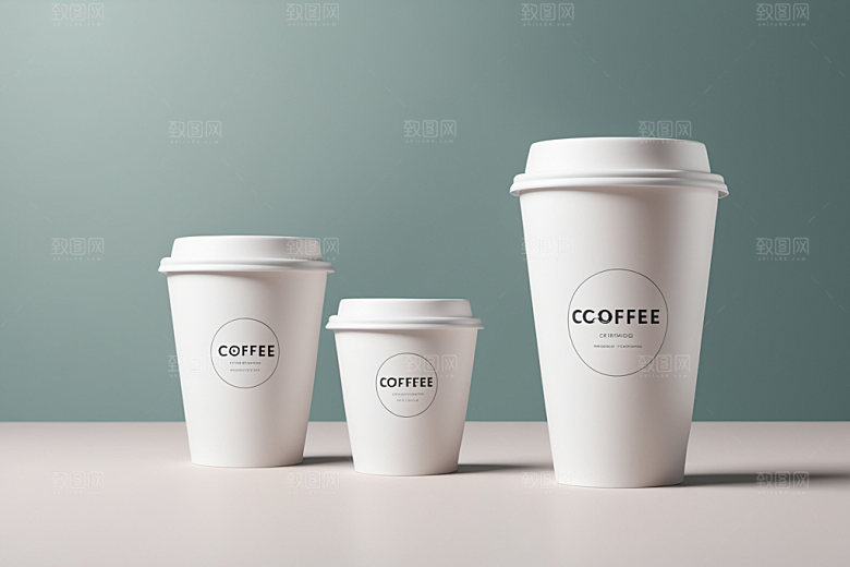 奶茶杯简洁3D样机