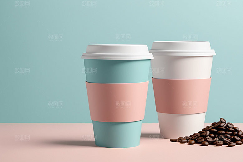 奶茶杯模型咖啡杯样机