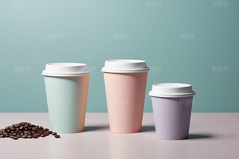 奶茶杯模型咖啡杯样机
