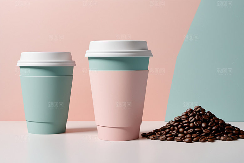 奶茶杯环保杯立体样机