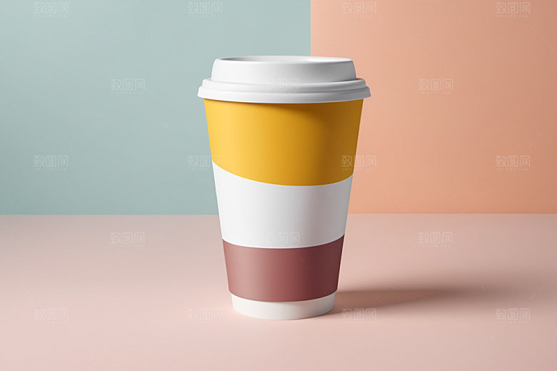 奶茶杯3D电商样机