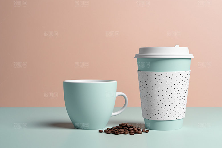 奶茶杯3D饮料杯样机