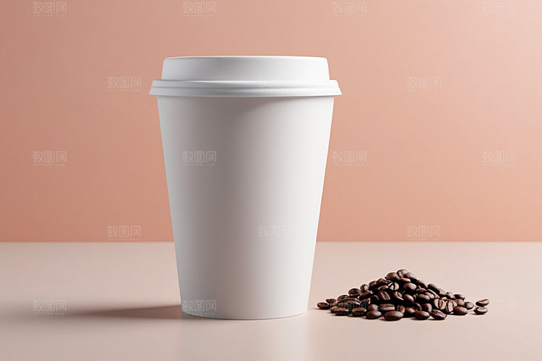 奶茶杯简洁3D样机