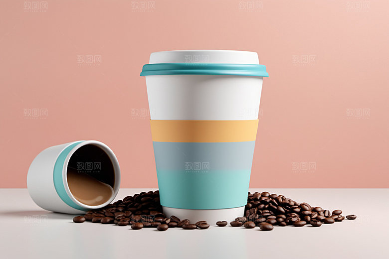 奶茶杯电商立体样机