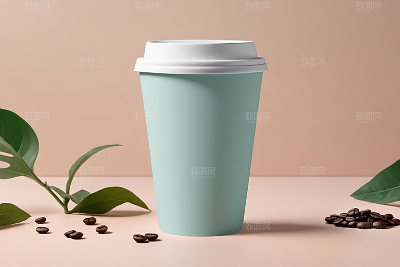 奶茶杯立体模型样机