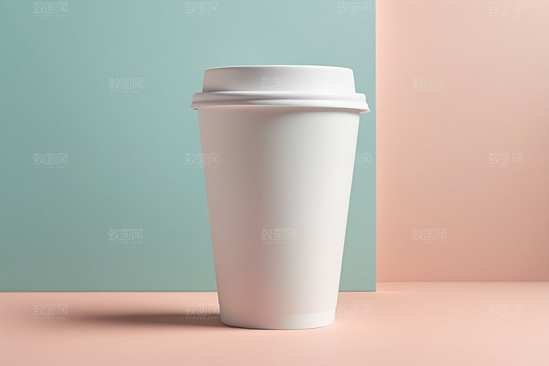 奶茶杯纸杯环保杯样机