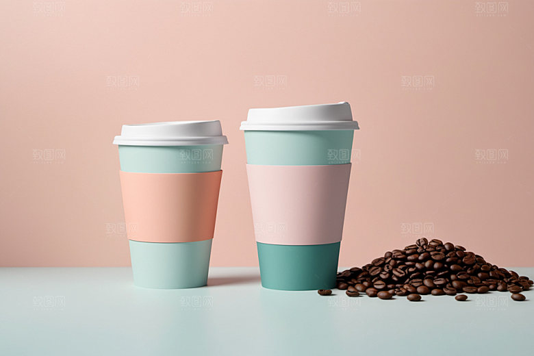 奶茶杯简洁模型样机