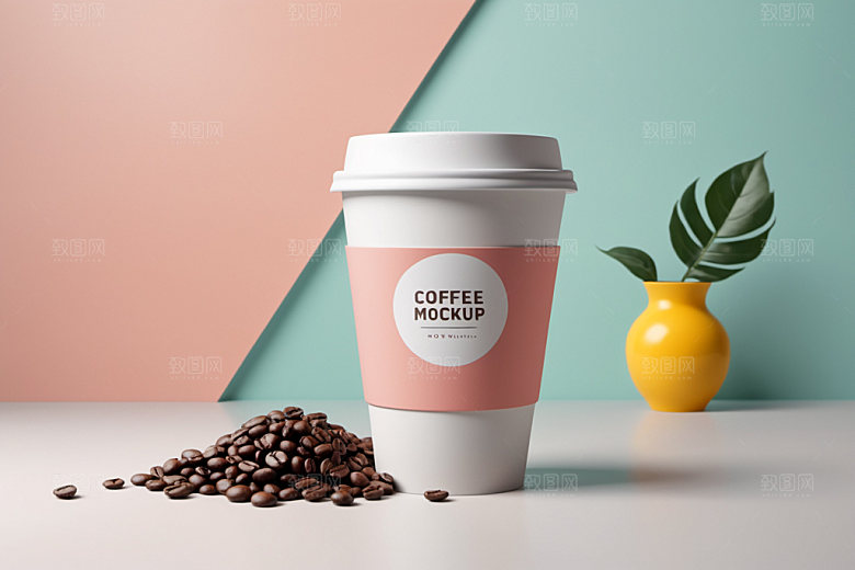 奶茶杯环保杯咖啡杯样机