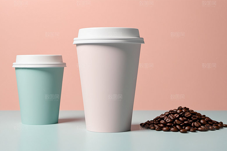 奶茶杯咖啡杯环保杯样机