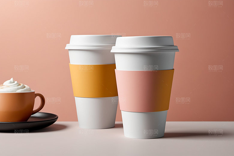 奶茶杯饮料杯电商样机