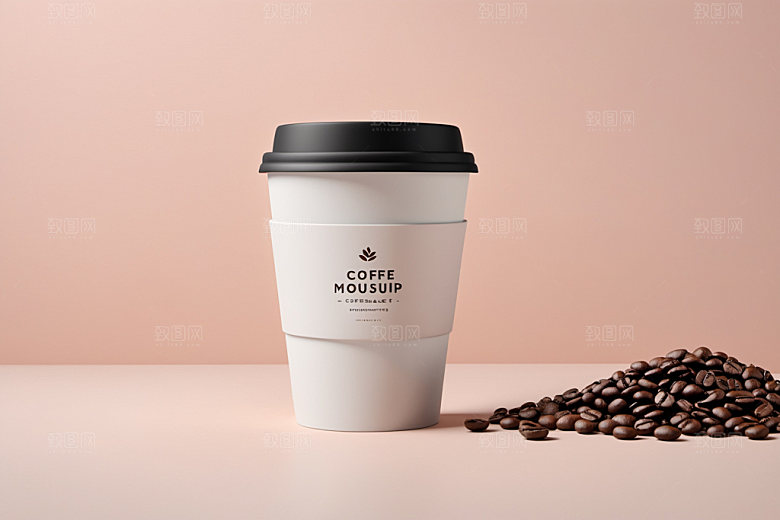 奶茶杯立体饮料杯样机
