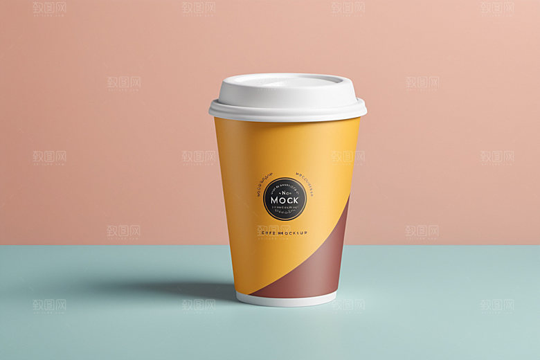 奶茶杯大气简洁样机