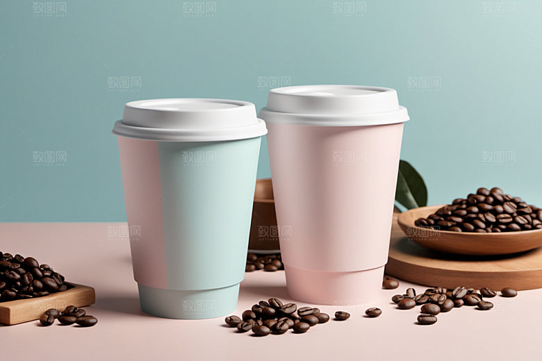 奶茶杯简洁环保杯样机