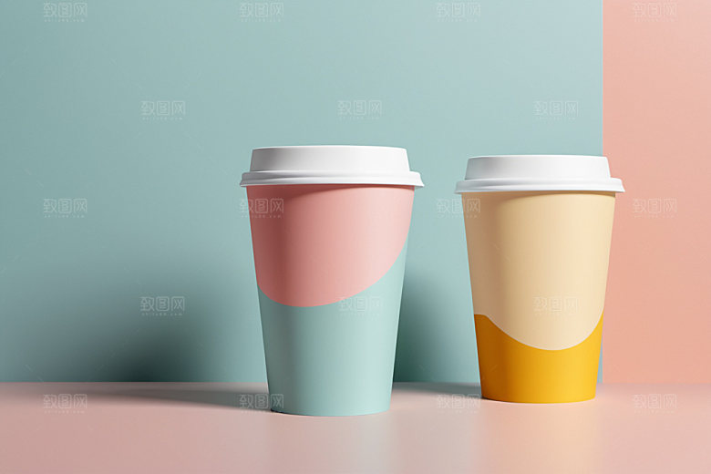 奶茶杯环保杯咖啡杯样机