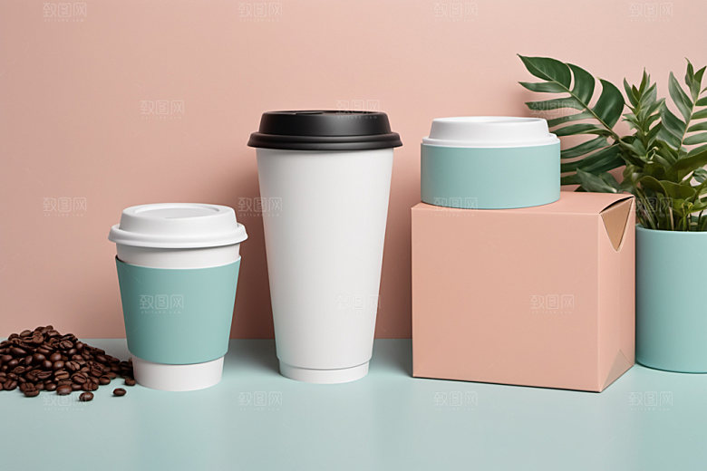 奶茶杯咖啡杯环保杯样机