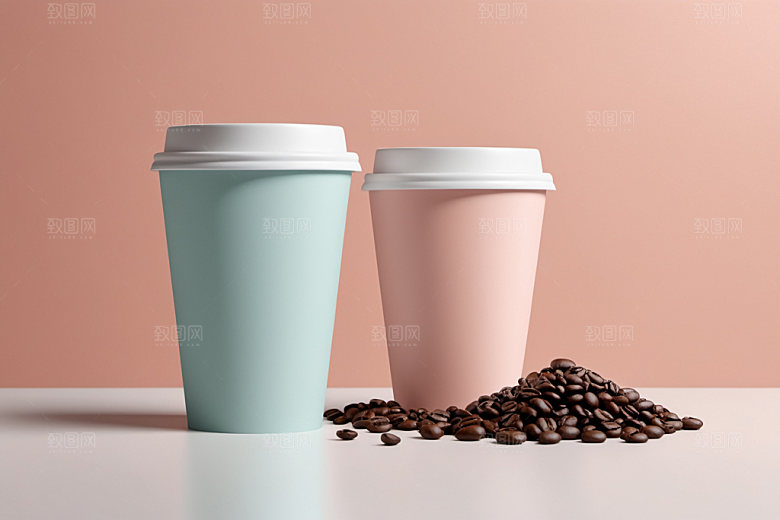 奶茶杯3D大气样机