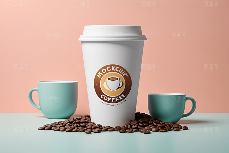 奶茶杯模型咖啡杯样机