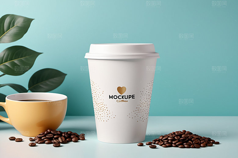 奶茶杯立体模型样机