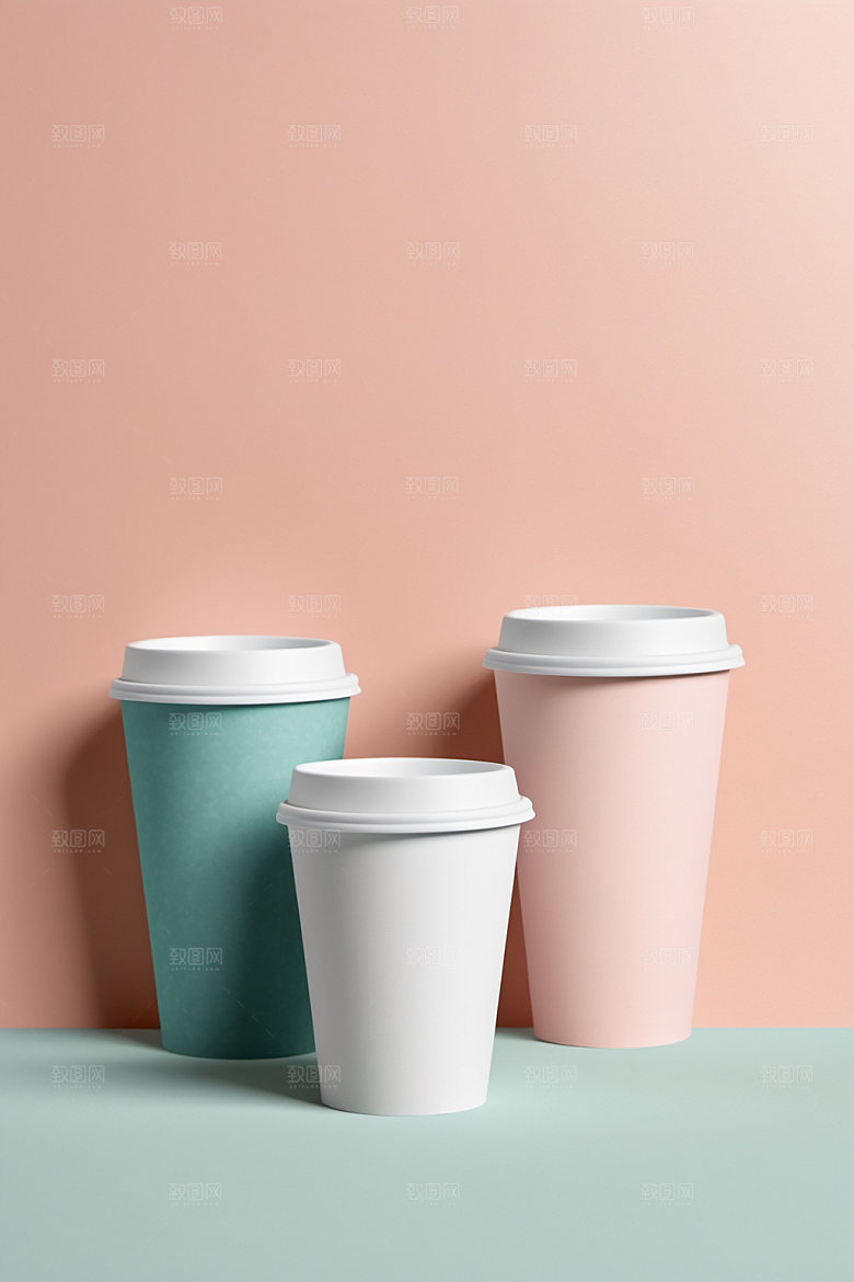 奶茶杯立体3D样机
