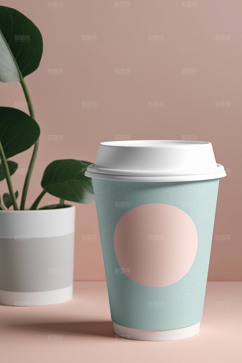 奶茶杯模型电商样机