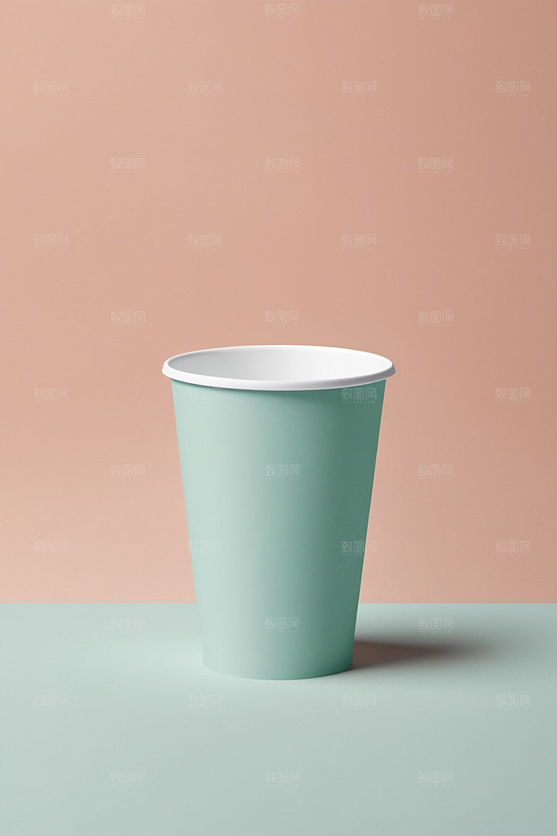 奶茶杯立体简洁样机