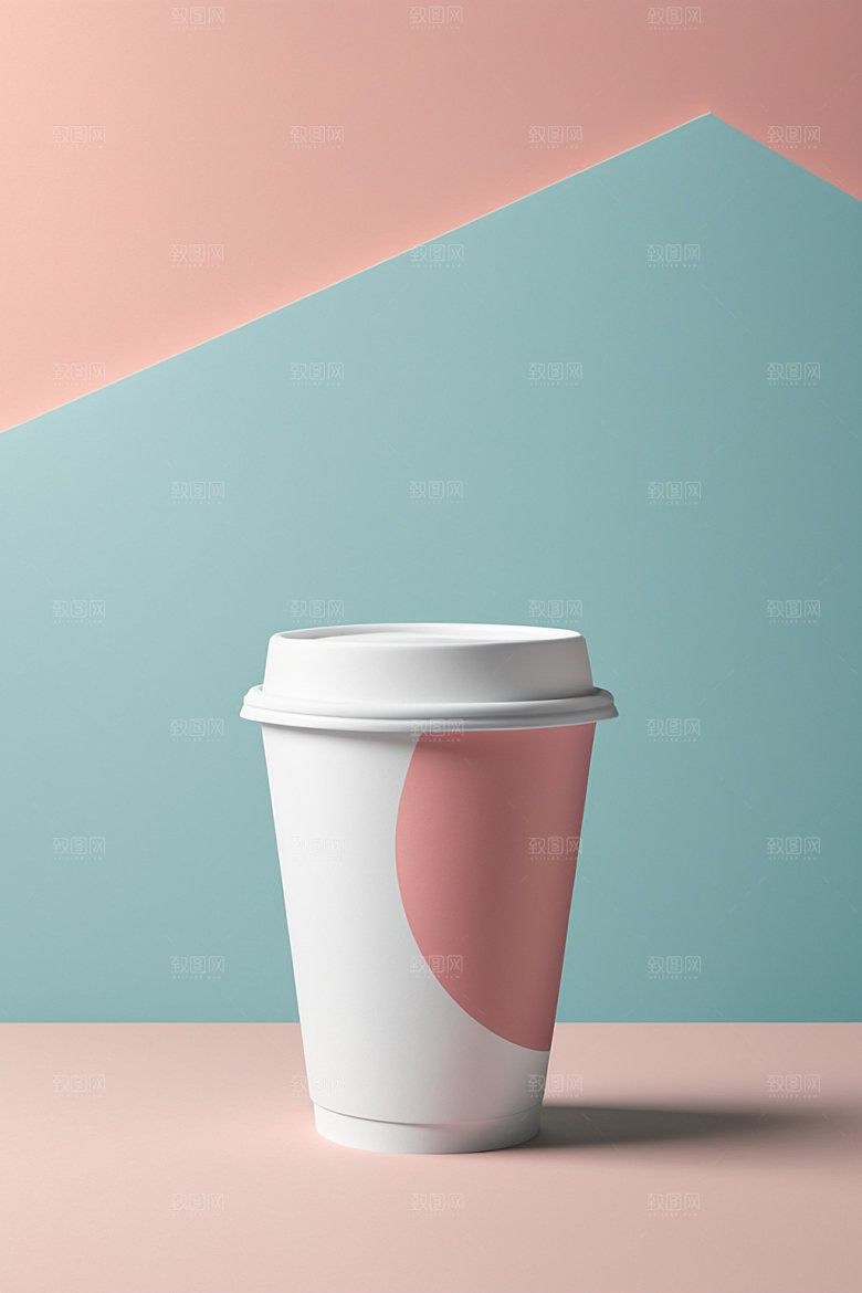 奶茶杯模型纸杯样机