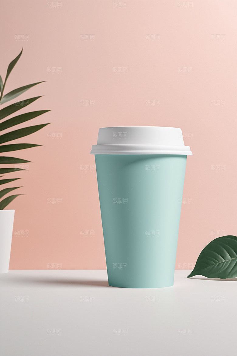 奶茶杯大气电商样机