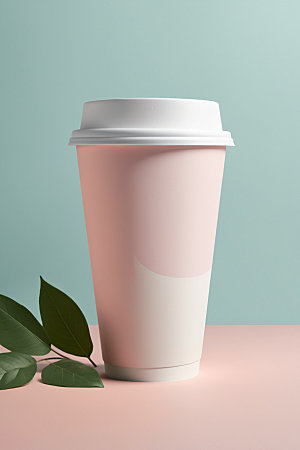 奶茶杯简洁环保杯样机