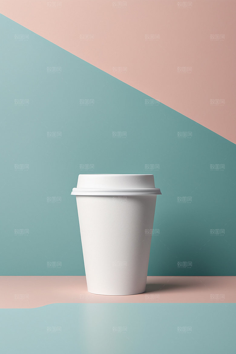 奶茶杯立体简洁样机