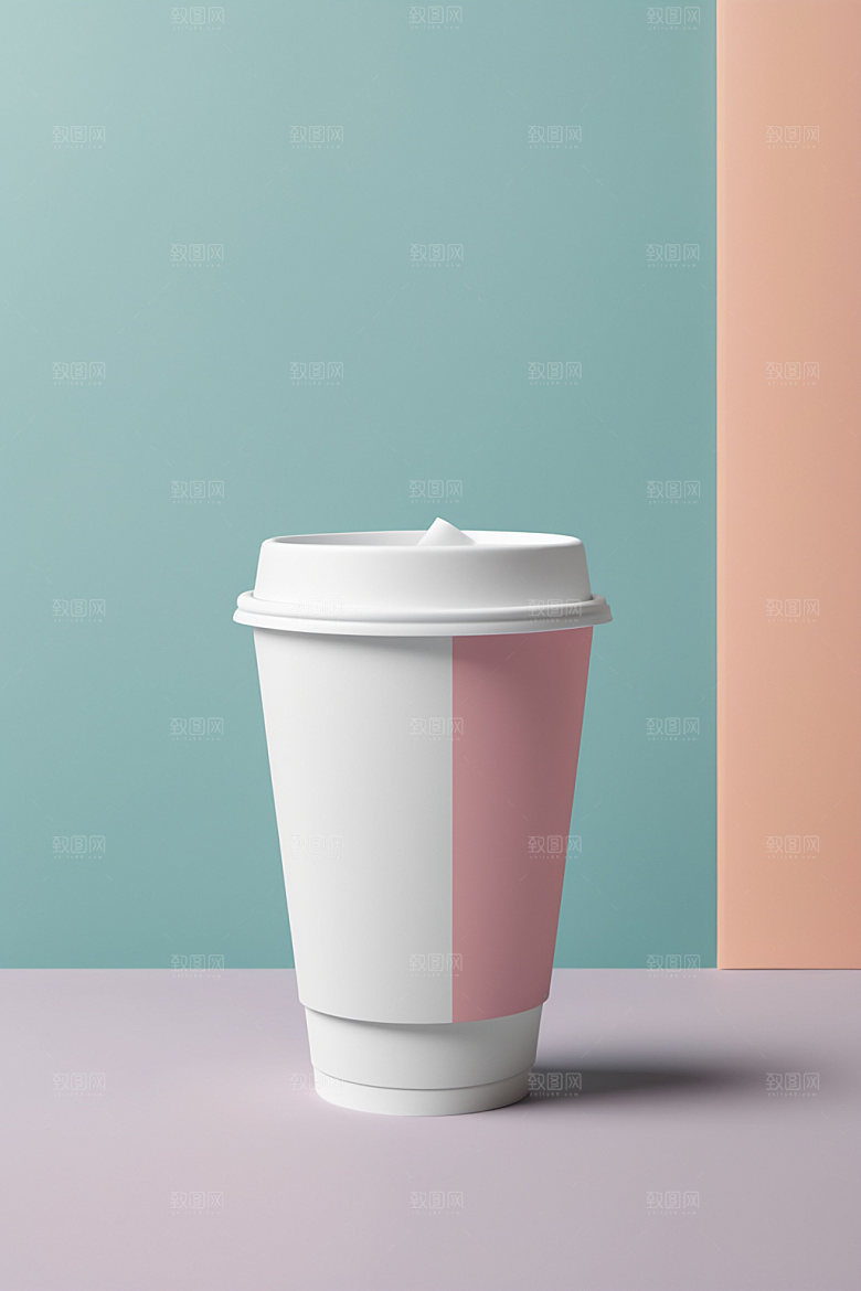 奶茶杯简洁3D样机