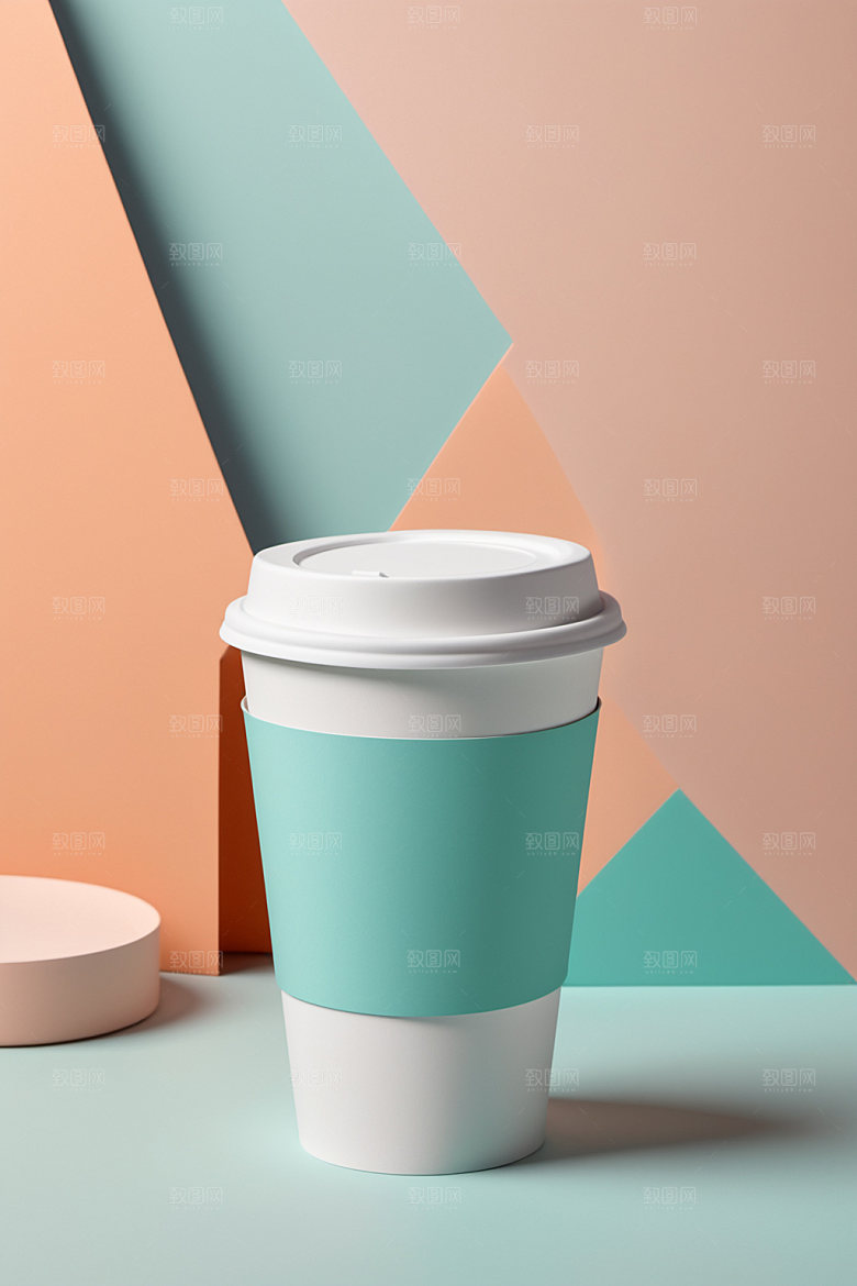 奶茶杯环保杯3D样机