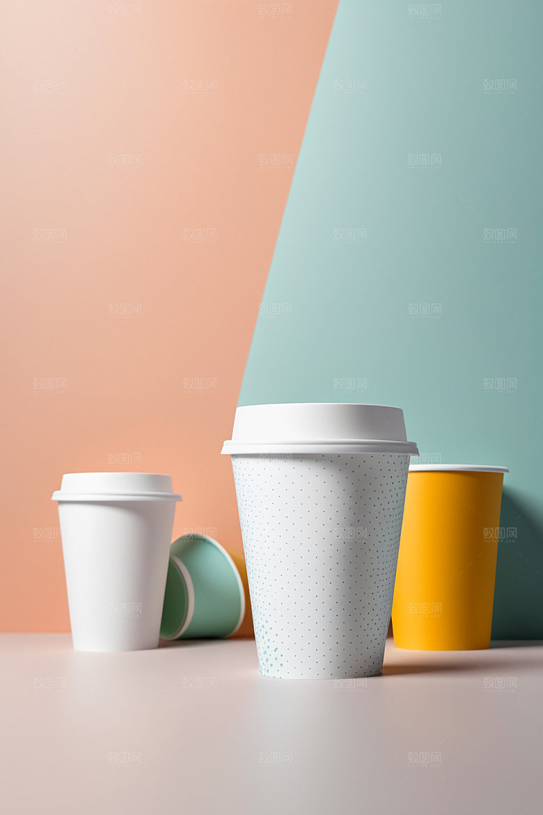 奶茶杯电商模型样机