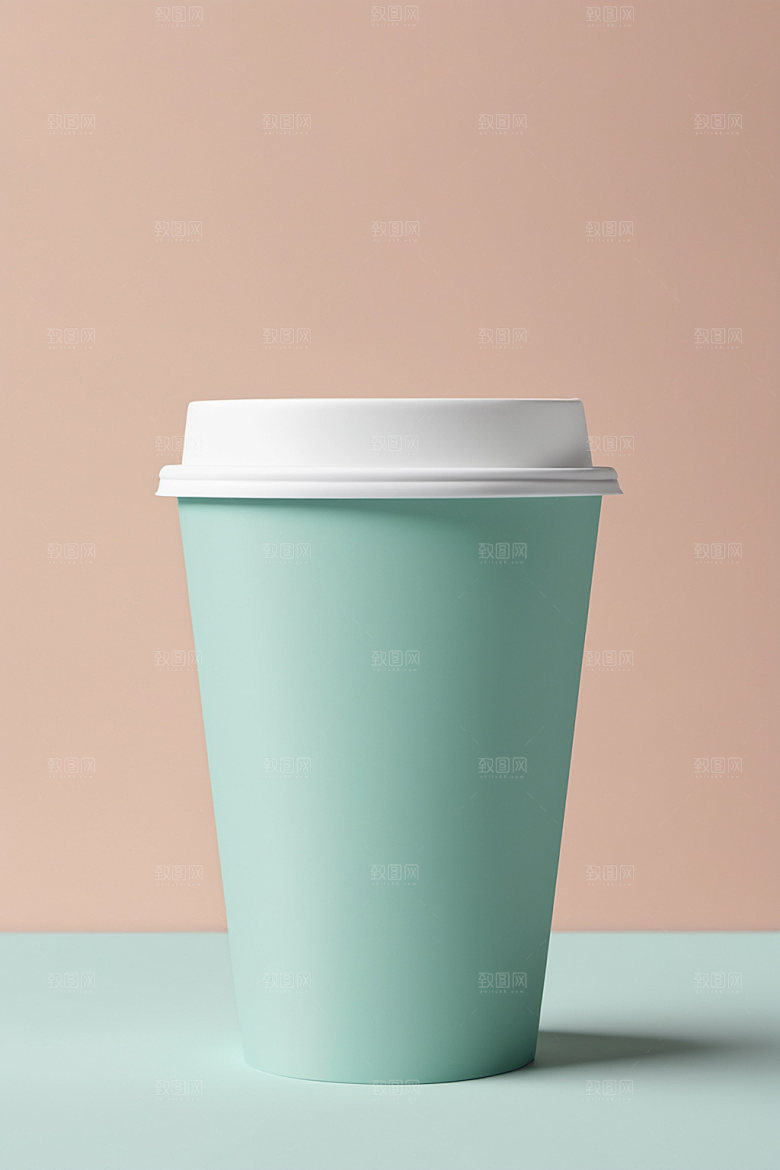 奶茶杯饮料杯简洁样机