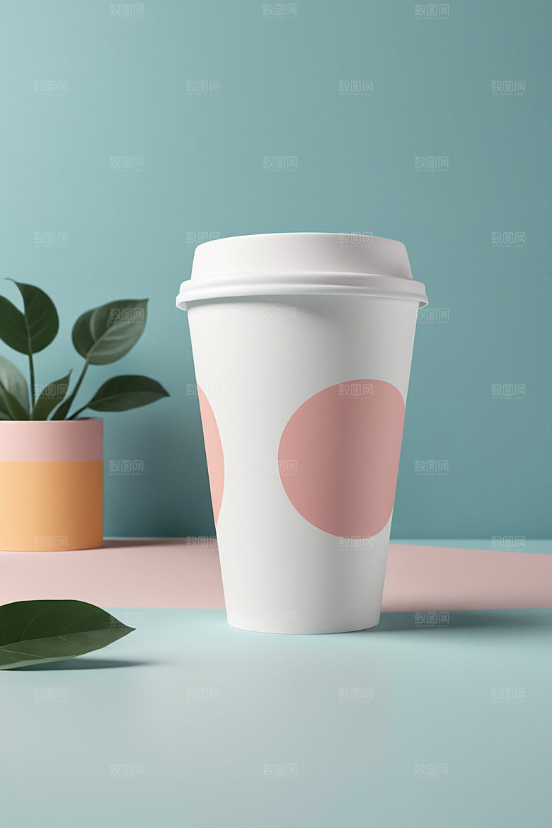 奶茶杯立体3D样机