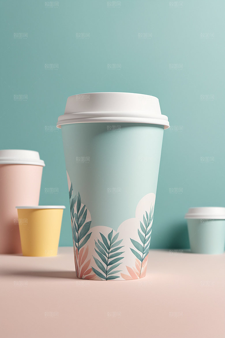 奶茶杯环保杯电商样机
