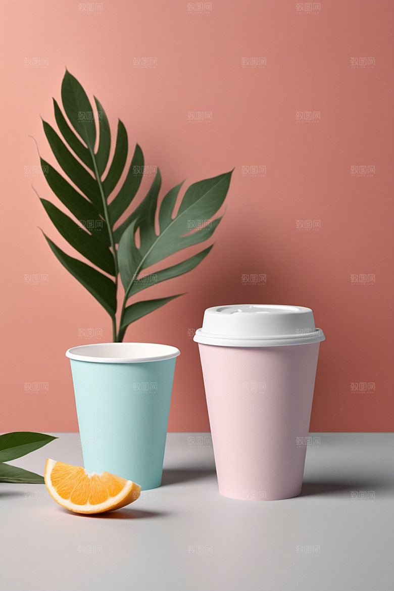 奶茶杯环保杯立体样机
