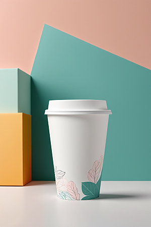 奶茶杯咖啡杯饮料杯样机