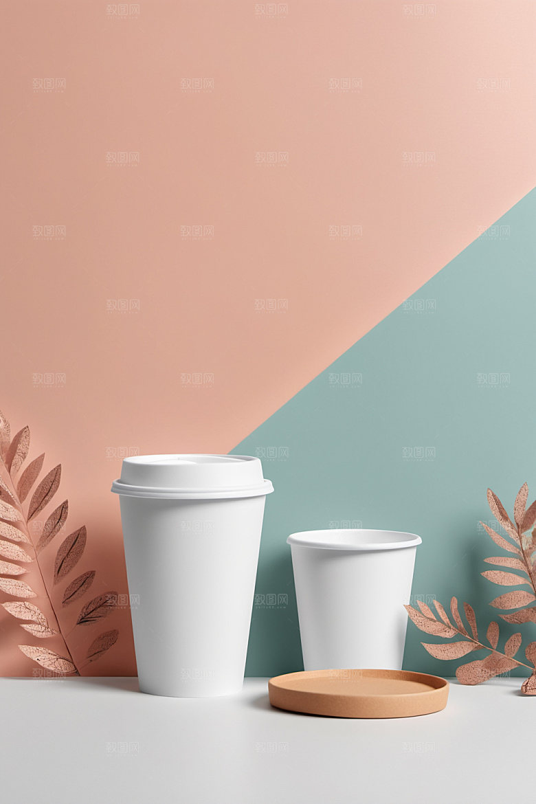 奶茶杯3D大气样机