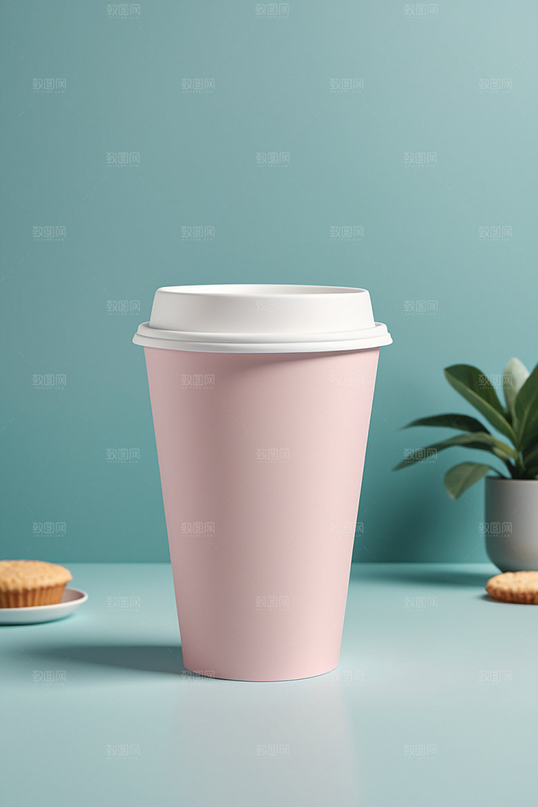 奶茶杯3D纸杯样机