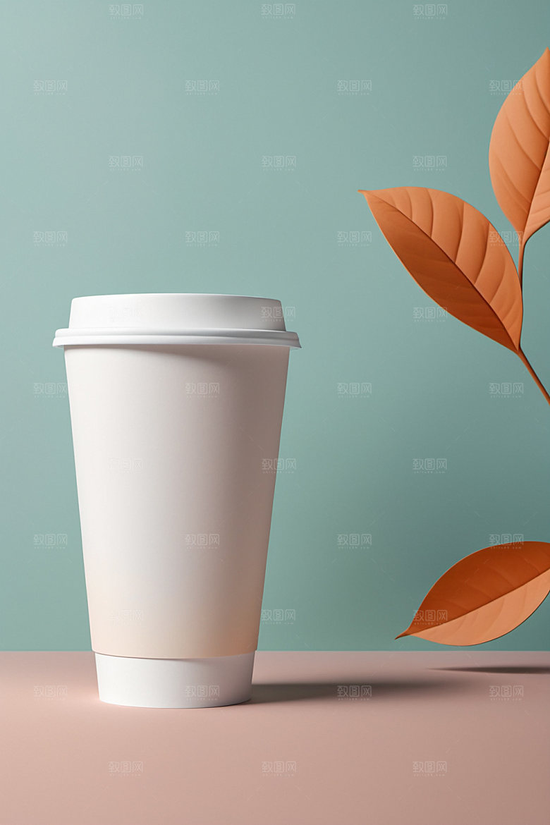 奶茶杯纸杯电商样机
