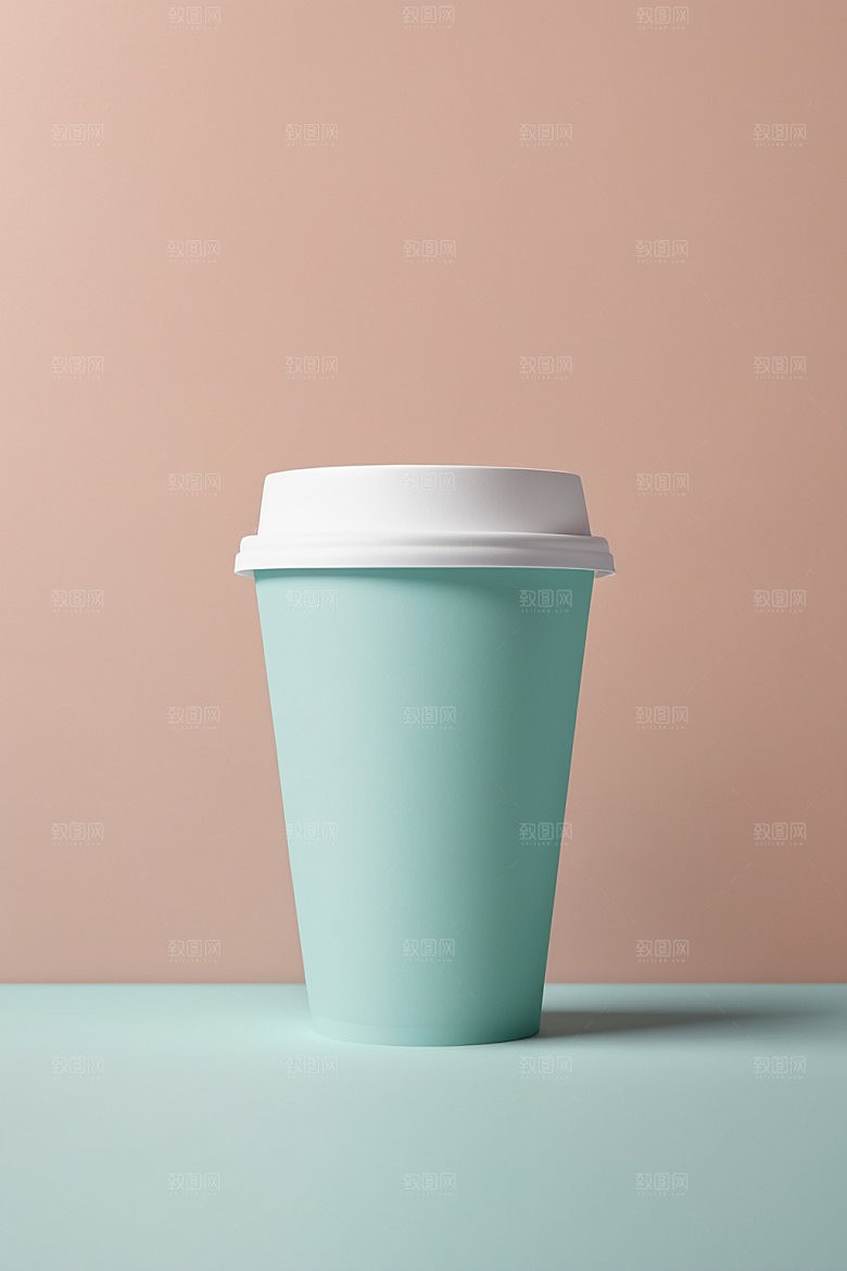 奶茶杯简洁环保杯样机