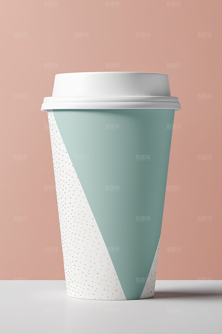 奶茶杯纸杯3D样机