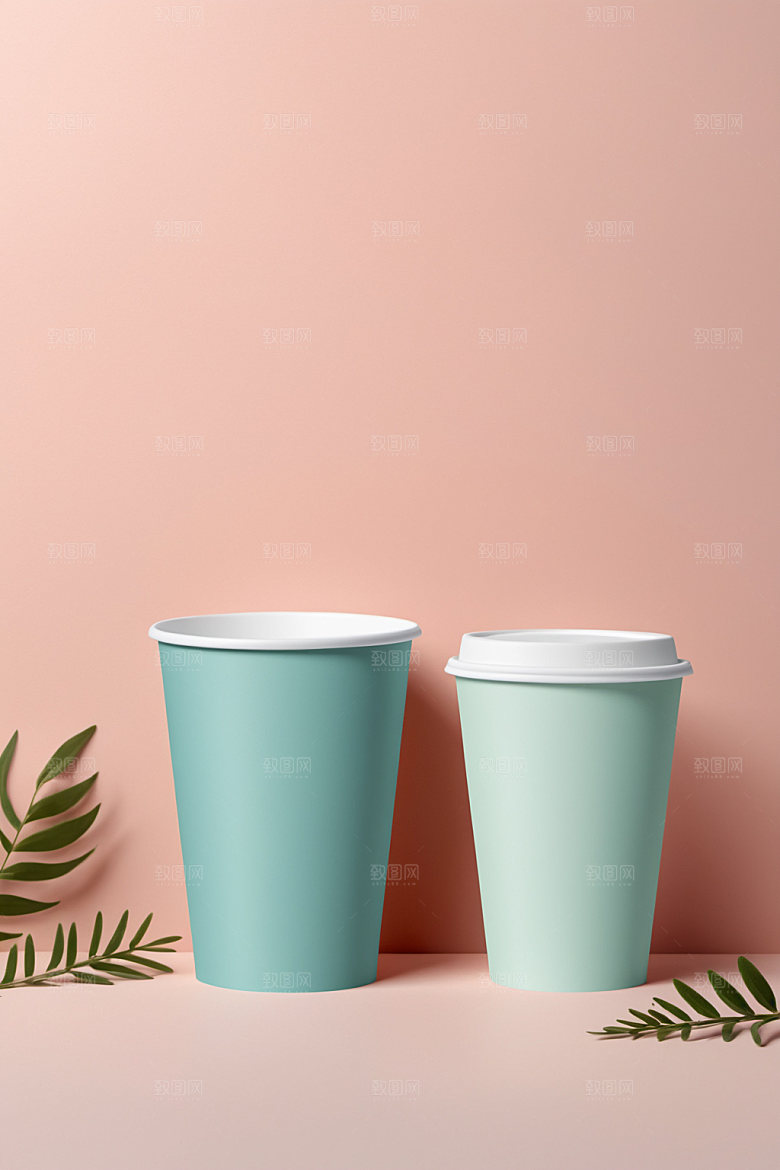 奶茶杯电商纸杯样机