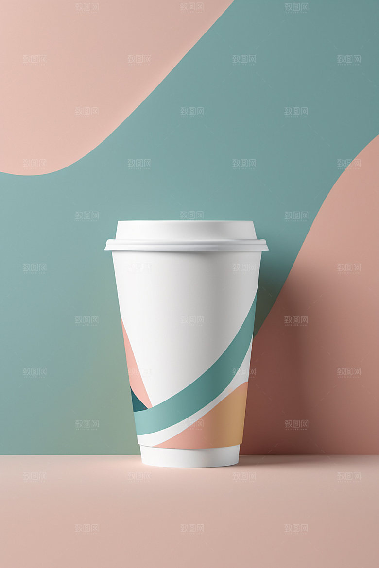 奶茶杯立体模型样机