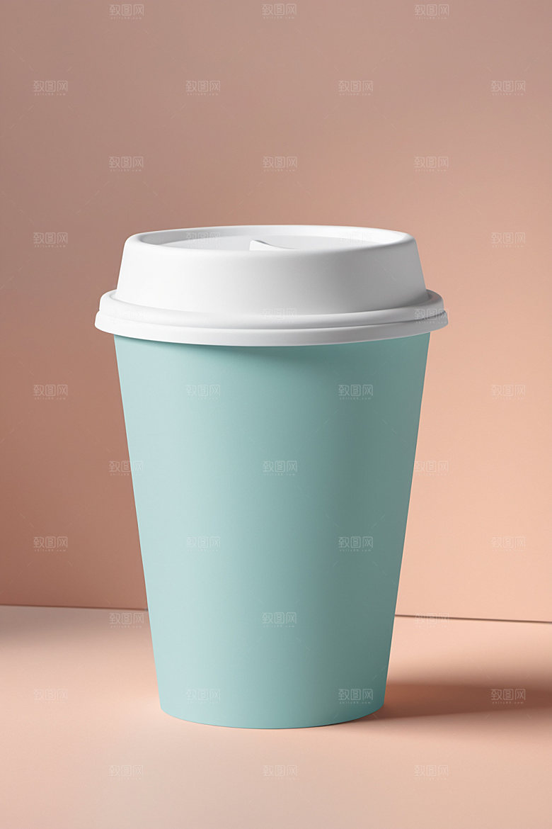 奶茶杯3D环保杯样机