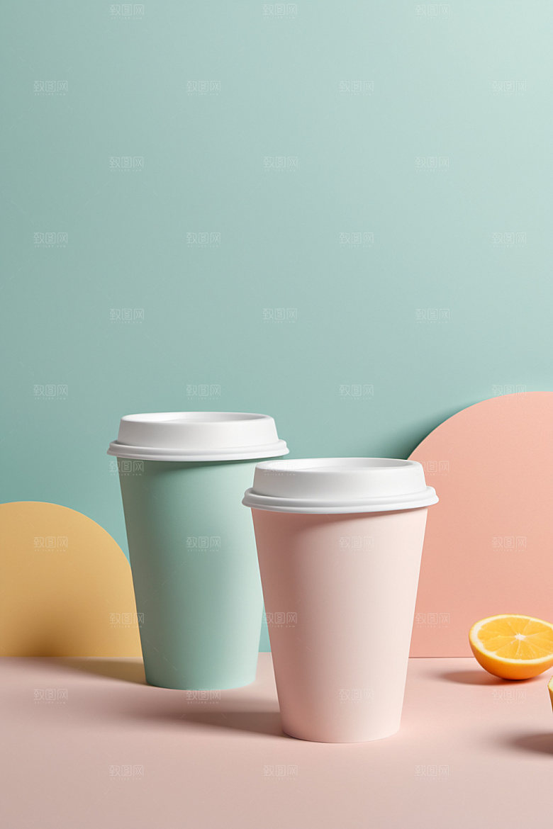奶茶杯3D立体样机