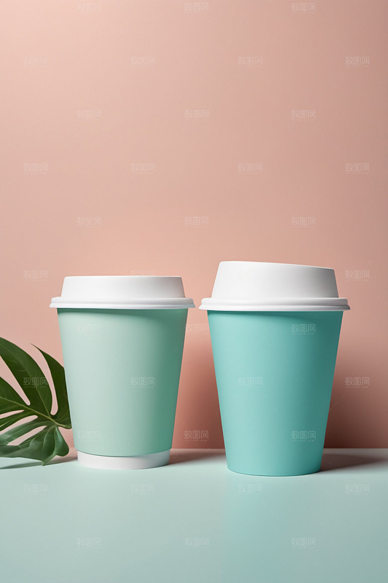 奶茶杯电商大气样机